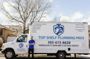 Top Shelf Plumbing Pros team ready to service your water heater in Sandy, Utah